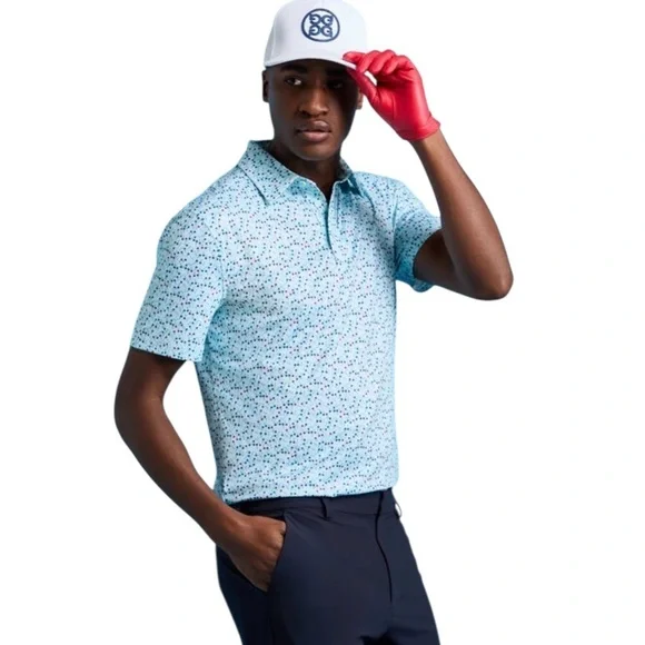 G/FORE MEN’S AYE POPPY TECH JERSEY POLO SIZE LARGE NWT - Picture 4 of 6